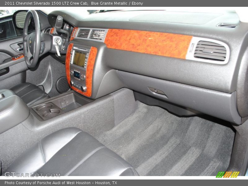 Blue Granite Metallic / Ebony 2011 Chevrolet Silverado 1500 LTZ Crew Cab
