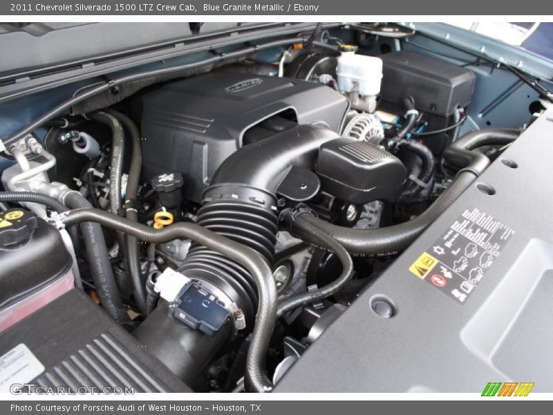 Blue Granite Metallic / Ebony 2011 Chevrolet Silverado 1500 LTZ Crew Cab