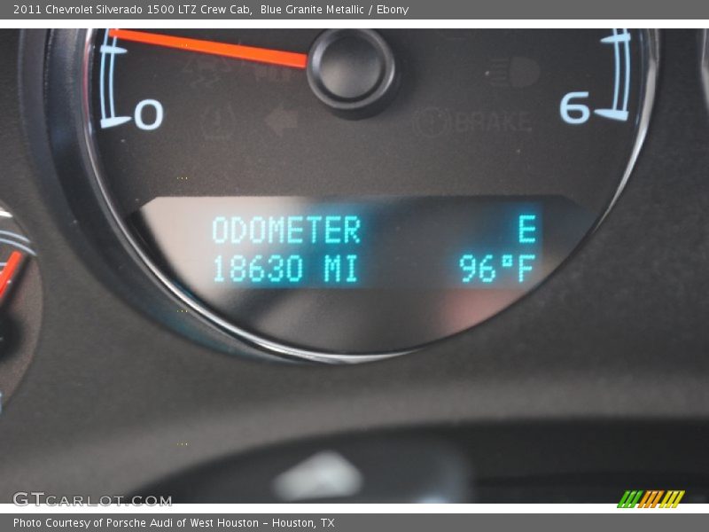 Blue Granite Metallic / Ebony 2011 Chevrolet Silverado 1500 LTZ Crew Cab