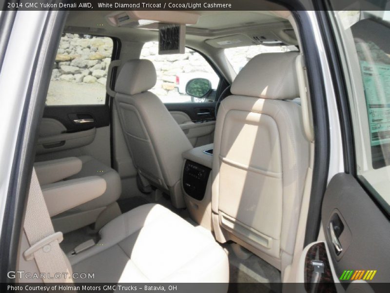 White Diamond Tricoat / Cocoa/Light Cashmere 2014 GMC Yukon Denali AWD