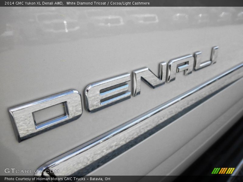 White Diamond Tricoat / Cocoa/Light Cashmere 2014 GMC Yukon XL Denali AWD