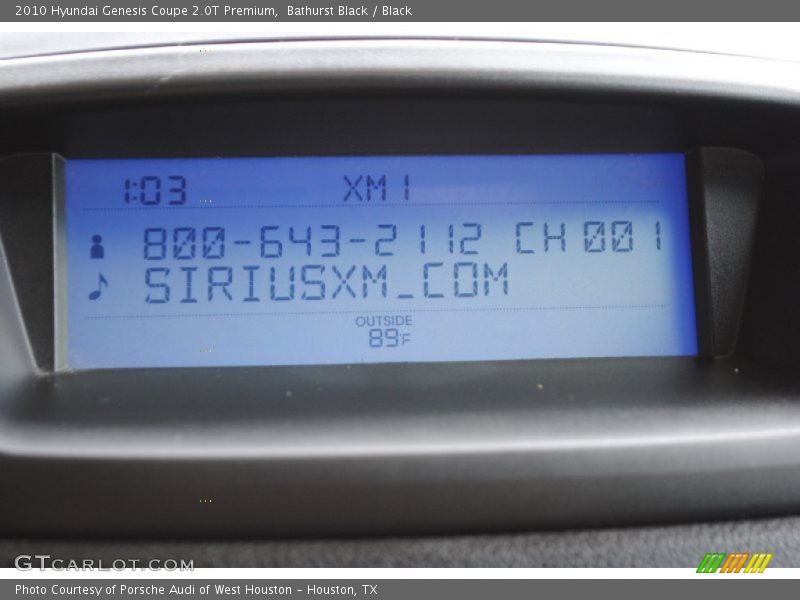Bathurst Black / Black 2010 Hyundai Genesis Coupe 2.0T Premium