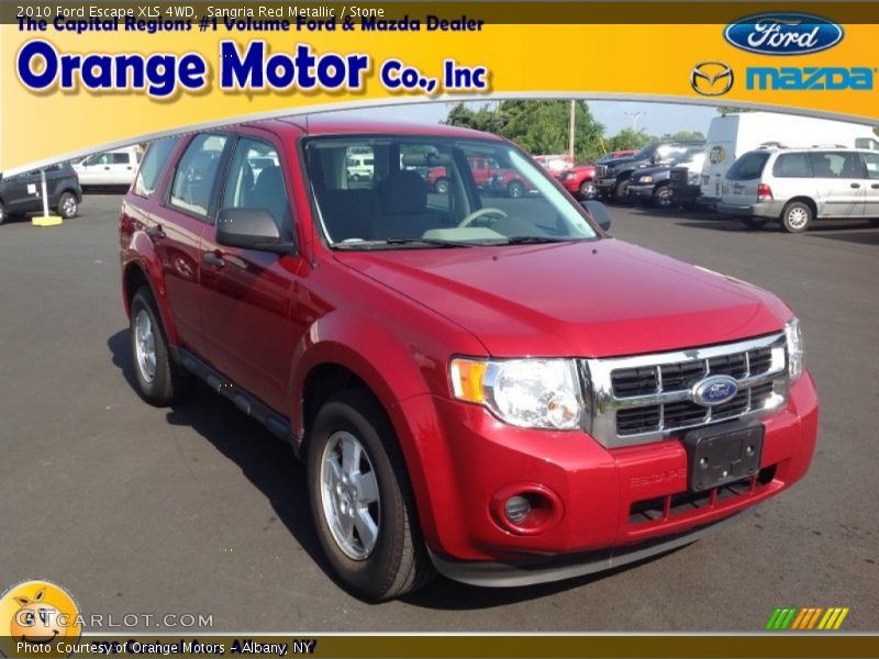 Sangria Red Metallic / Stone 2010 Ford Escape XLS 4WD