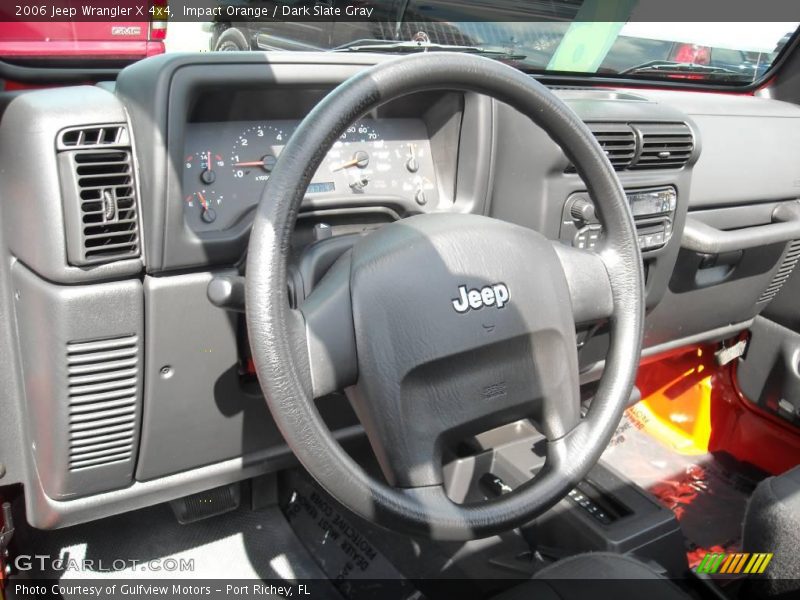 Impact Orange / Dark Slate Gray 2006 Jeep Wrangler X 4x4
