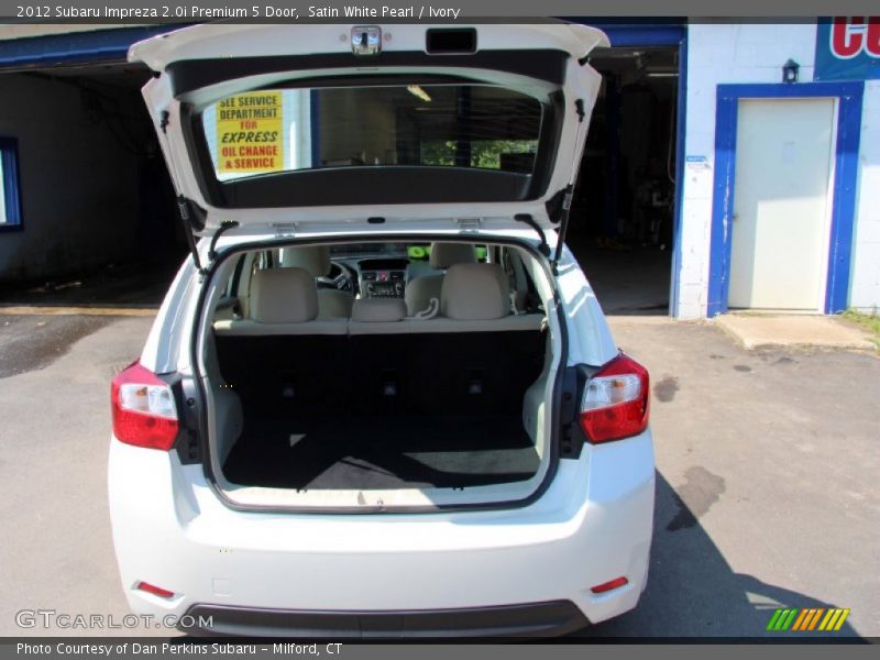 Satin White Pearl / Ivory 2012 Subaru Impreza 2.0i Premium 5 Door