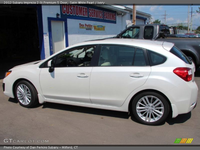 Satin White Pearl / Ivory 2012 Subaru Impreza 2.0i Premium 5 Door