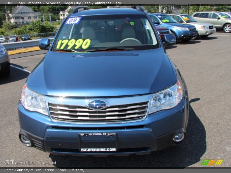Regal Blue Pearl / Anthracite Black 2006 Subaru Impreza 2.5i Sedan