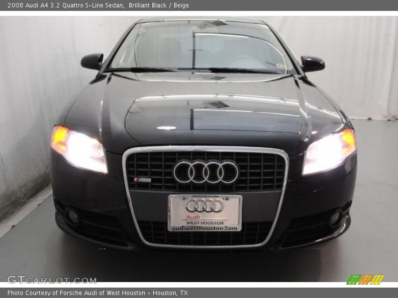 Brilliant Black / Beige 2008 Audi A4 3.2 Quattro S-Line Sedan