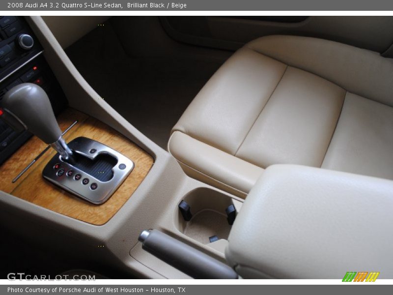 Brilliant Black / Beige 2008 Audi A4 3.2 Quattro S-Line Sedan