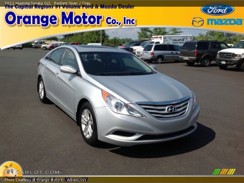 Radiant Silver / Gray 2011 Hyundai Sonata GLS