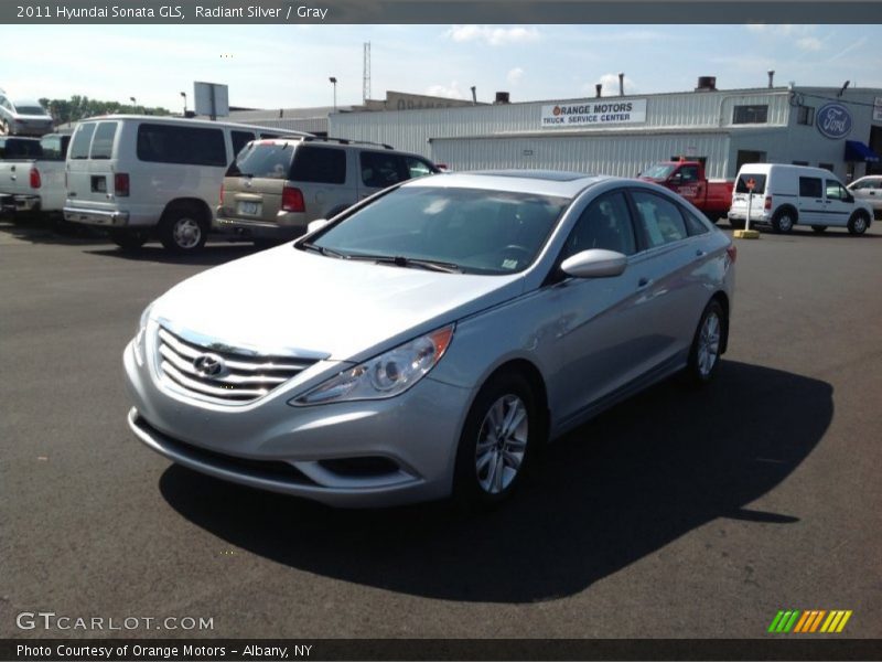 Radiant Silver / Gray 2011 Hyundai Sonata GLS