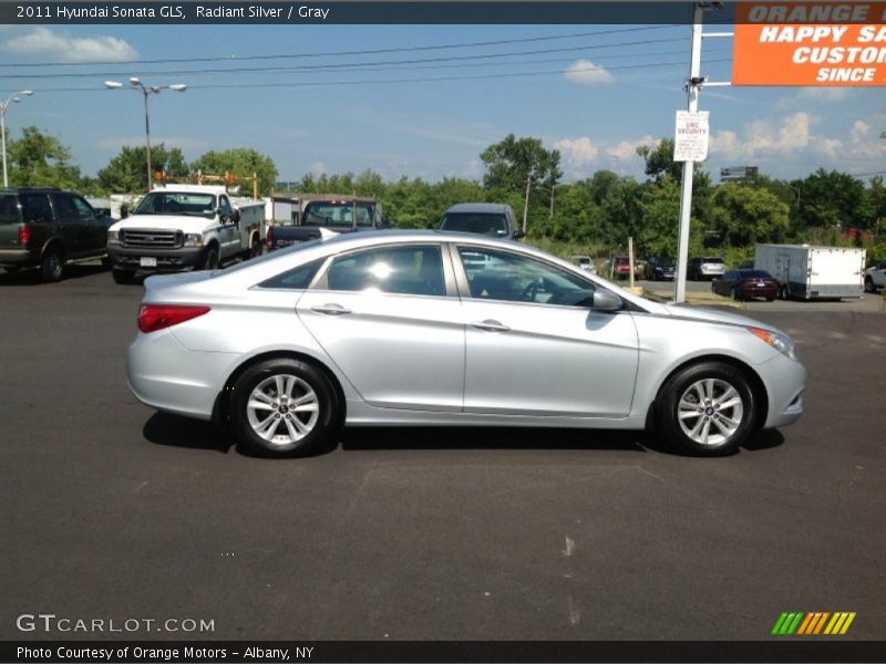 Radiant Silver / Gray 2011 Hyundai Sonata GLS