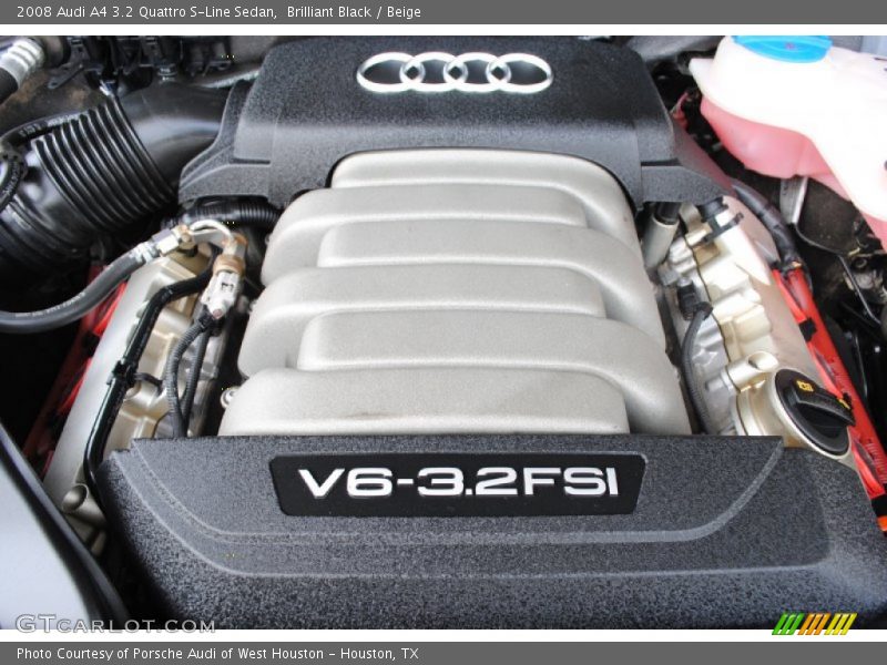 Brilliant Black / Beige 2008 Audi A4 3.2 Quattro S-Line Sedan