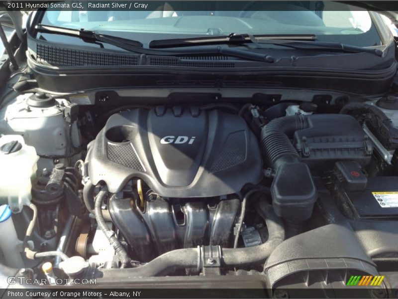 Radiant Silver / Gray 2011 Hyundai Sonata GLS