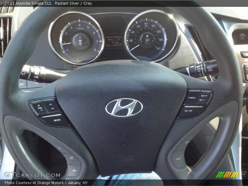 Radiant Silver / Gray 2011 Hyundai Sonata GLS