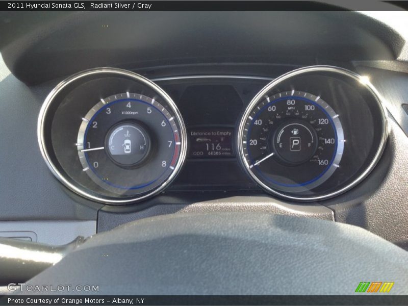 Radiant Silver / Gray 2011 Hyundai Sonata GLS