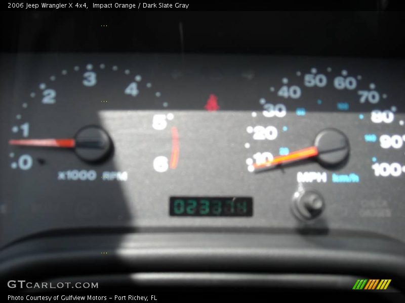 Impact Orange / Dark Slate Gray 2006 Jeep Wrangler X 4x4