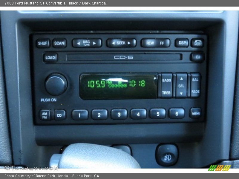 Audio System of 2003 Mustang GT Convertible
