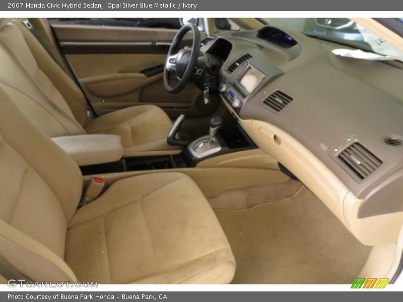 Opal Silver Blue Metallic / Ivory 2007 Honda Civic Hybrid Sedan