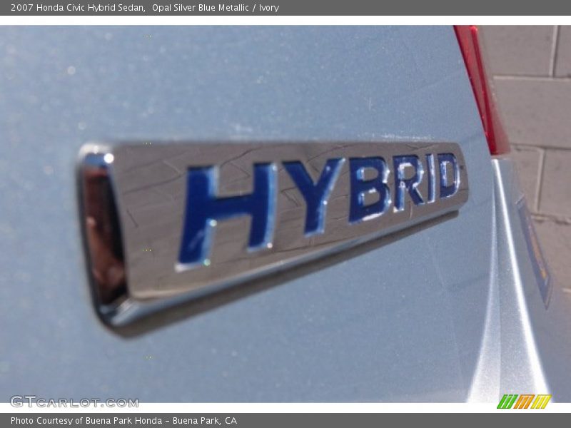 Opal Silver Blue Metallic / Ivory 2007 Honda Civic Hybrid Sedan