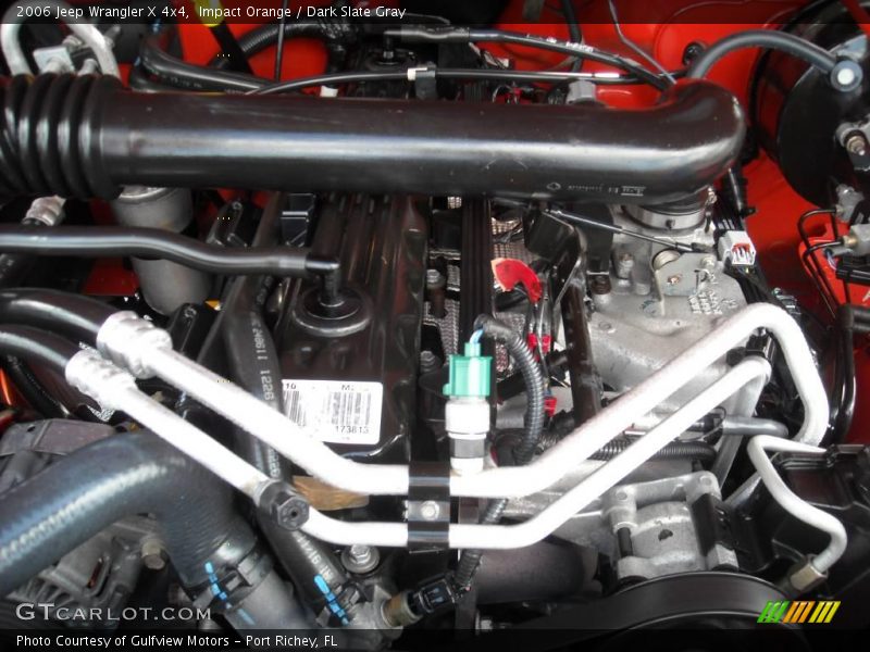 Impact Orange / Dark Slate Gray 2006 Jeep Wrangler X 4x4