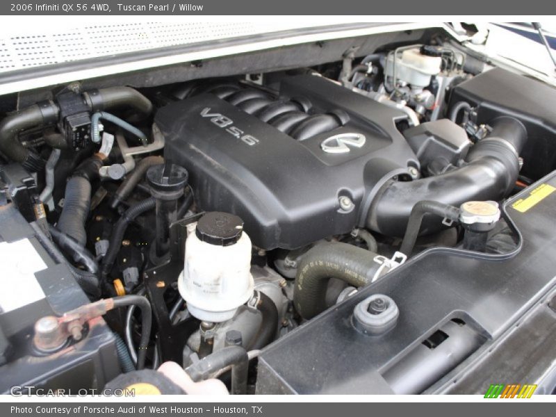  2006 QX 56 4WD Engine - 5.6 Liter DOHC 32-Valve VVT V8
