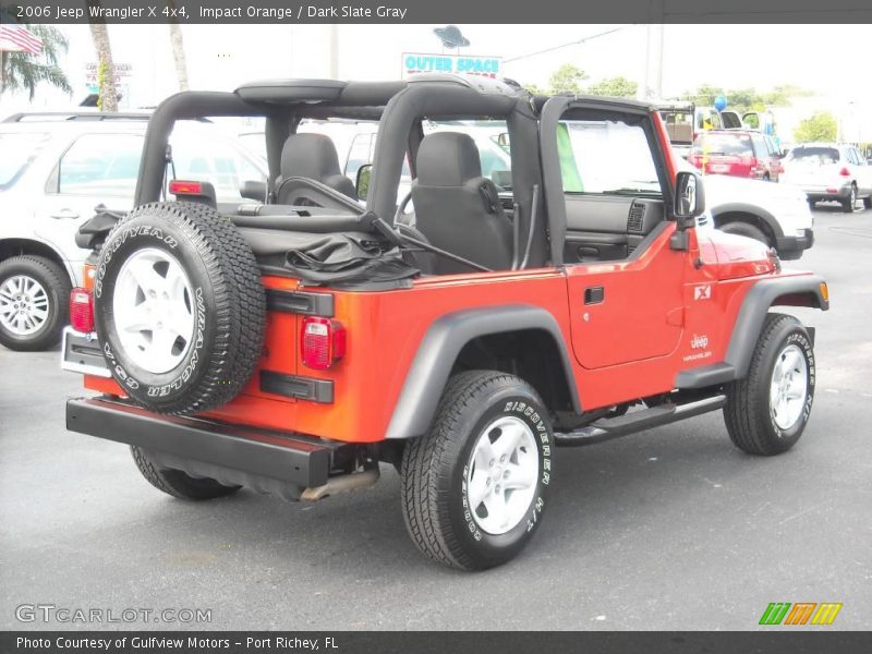 Impact Orange / Dark Slate Gray 2006 Jeep Wrangler X 4x4