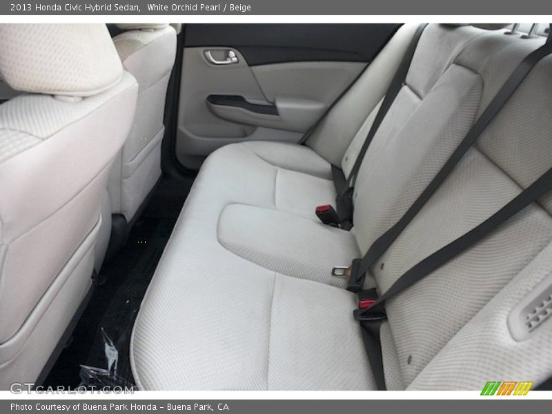 Rear Seat of 2013 Civic Hybrid Sedan