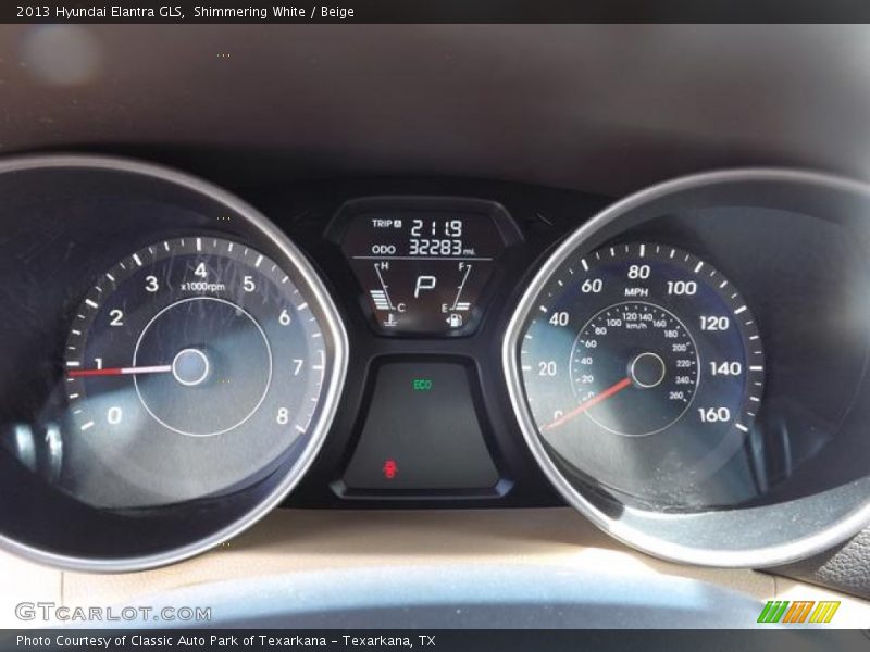 Shimmering White / Beige 2013 Hyundai Elantra GLS