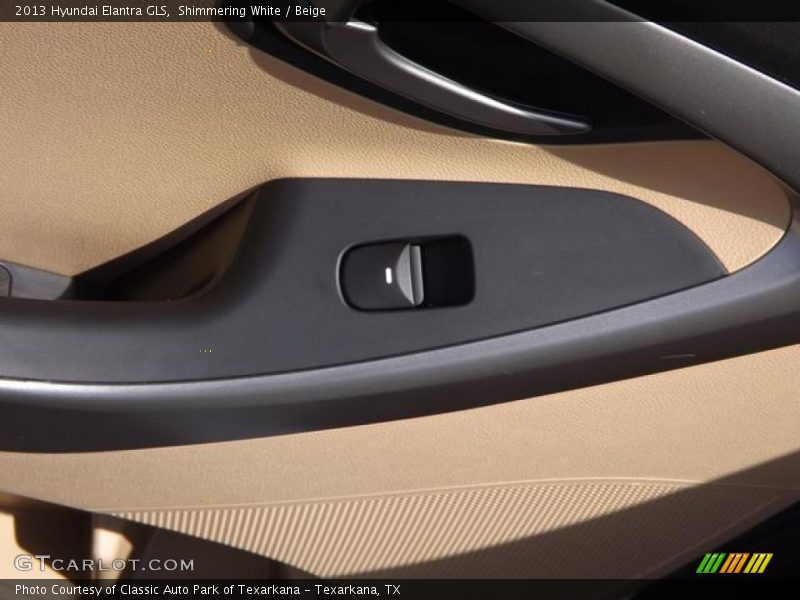 Shimmering White / Beige 2013 Hyundai Elantra GLS