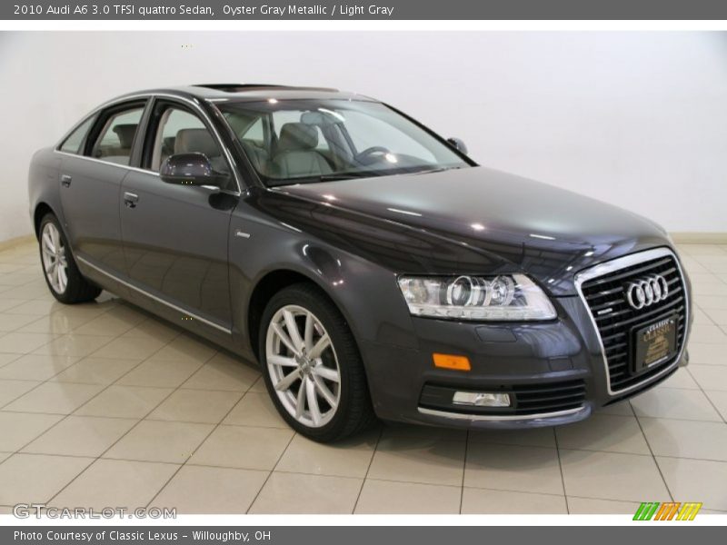 Oyster Gray Metallic / Light Gray 2010 Audi A6 3.0 TFSI quattro Sedan