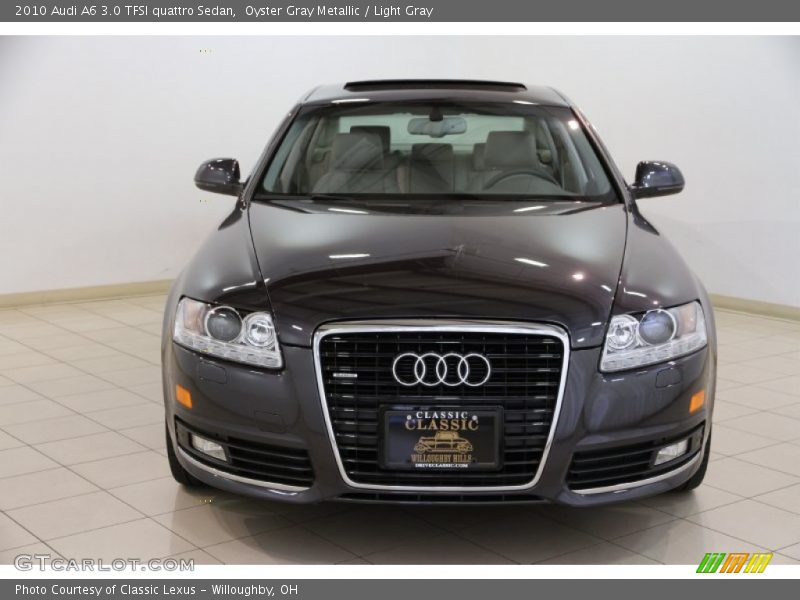 Oyster Gray Metallic / Light Gray 2010 Audi A6 3.0 TFSI quattro Sedan