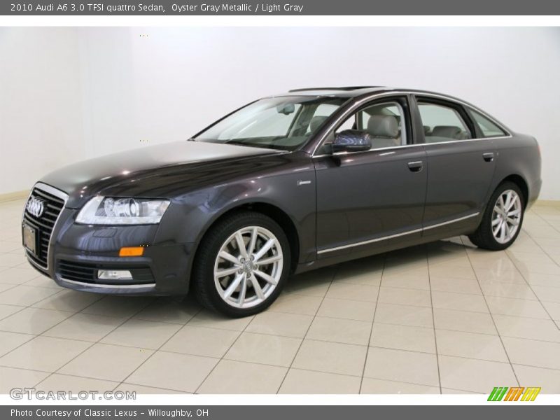 Oyster Gray Metallic / Light Gray 2010 Audi A6 3.0 TFSI quattro Sedan