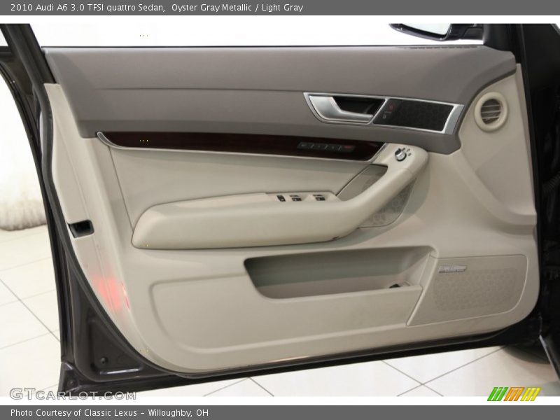 Oyster Gray Metallic / Light Gray 2010 Audi A6 3.0 TFSI quattro Sedan
