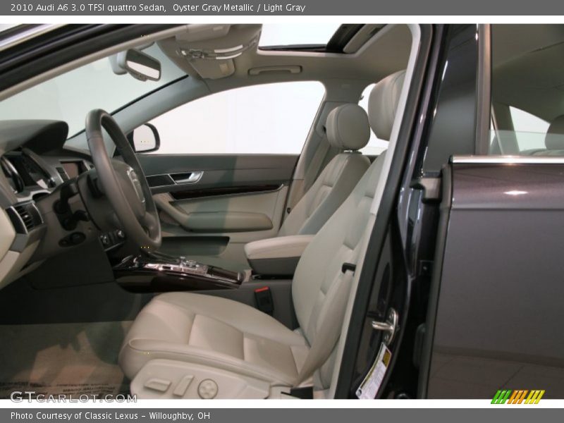 Oyster Gray Metallic / Light Gray 2010 Audi A6 3.0 TFSI quattro Sedan