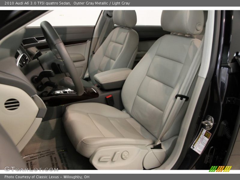 Oyster Gray Metallic / Light Gray 2010 Audi A6 3.0 TFSI quattro Sedan