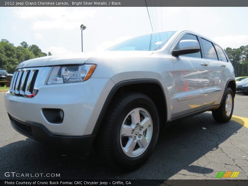 Bright Silver Metallic / Black 2012 Jeep Grand Cherokee Laredo