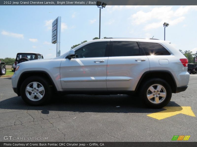 Bright Silver Metallic / Black 2012 Jeep Grand Cherokee Laredo