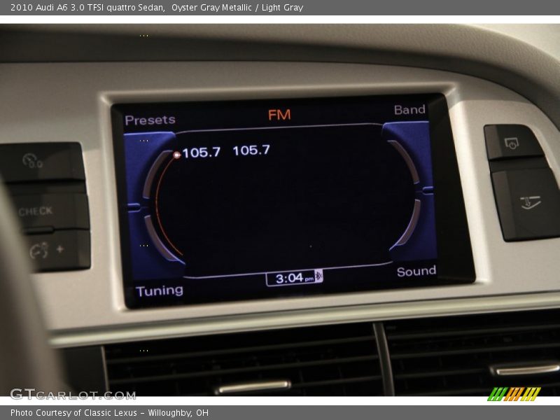 Oyster Gray Metallic / Light Gray 2010 Audi A6 3.0 TFSI quattro Sedan