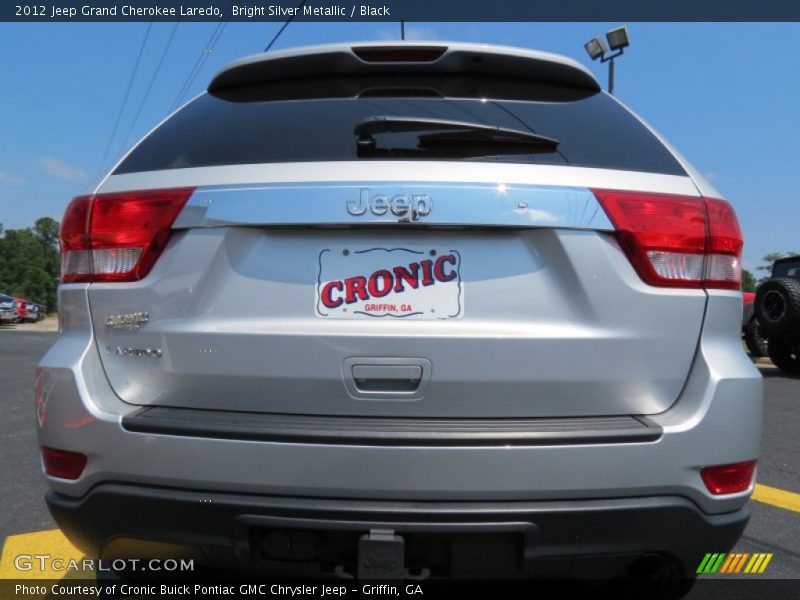 Bright Silver Metallic / Black 2012 Jeep Grand Cherokee Laredo