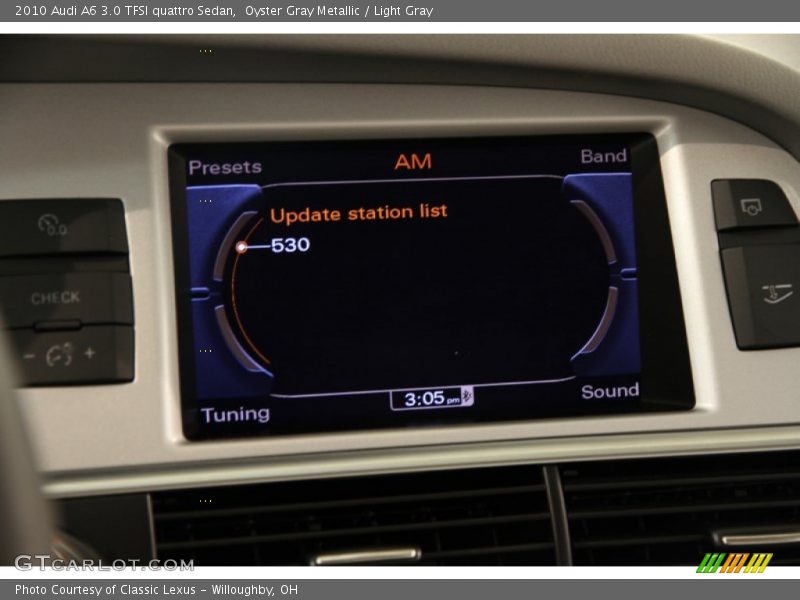 Oyster Gray Metallic / Light Gray 2010 Audi A6 3.0 TFSI quattro Sedan