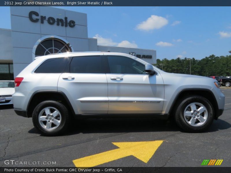 Bright Silver Metallic / Black 2012 Jeep Grand Cherokee Laredo