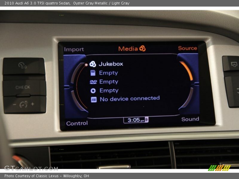 Oyster Gray Metallic / Light Gray 2010 Audi A6 3.0 TFSI quattro Sedan