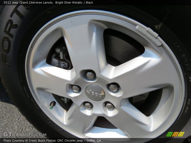 Bright Silver Metallic / Black 2012 Jeep Grand Cherokee Laredo