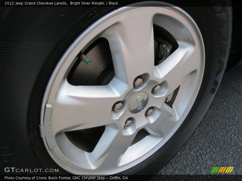 Bright Silver Metallic / Black 2012 Jeep Grand Cherokee Laredo