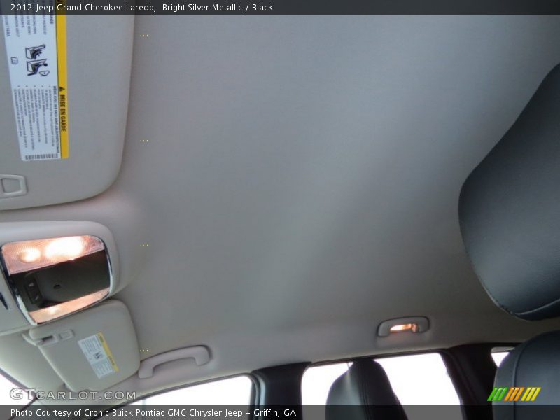 Bright Silver Metallic / Black 2012 Jeep Grand Cherokee Laredo