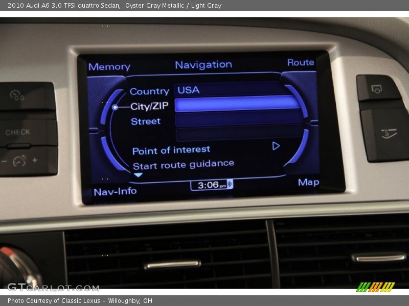 Oyster Gray Metallic / Light Gray 2010 Audi A6 3.0 TFSI quattro Sedan