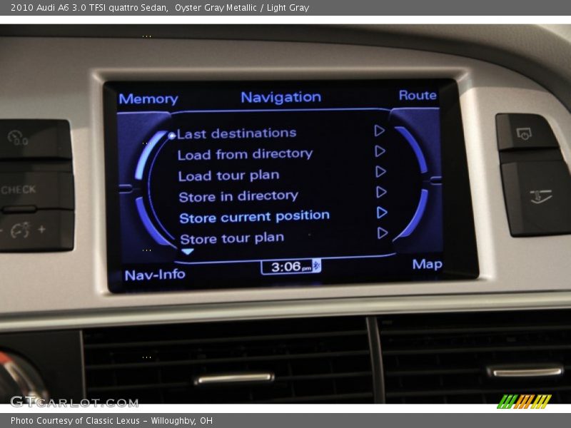 Oyster Gray Metallic / Light Gray 2010 Audi A6 3.0 TFSI quattro Sedan