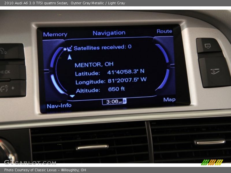Oyster Gray Metallic / Light Gray 2010 Audi A6 3.0 TFSI quattro Sedan