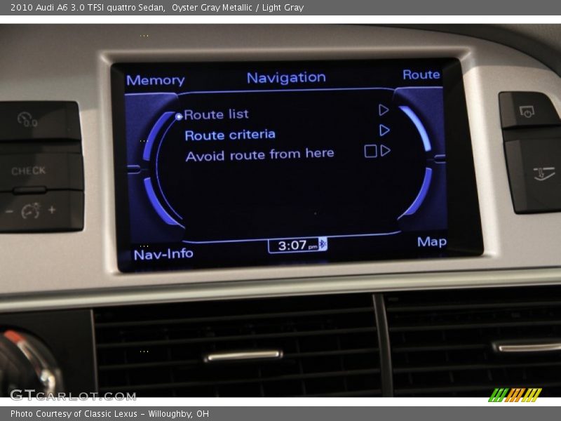 Oyster Gray Metallic / Light Gray 2010 Audi A6 3.0 TFSI quattro Sedan